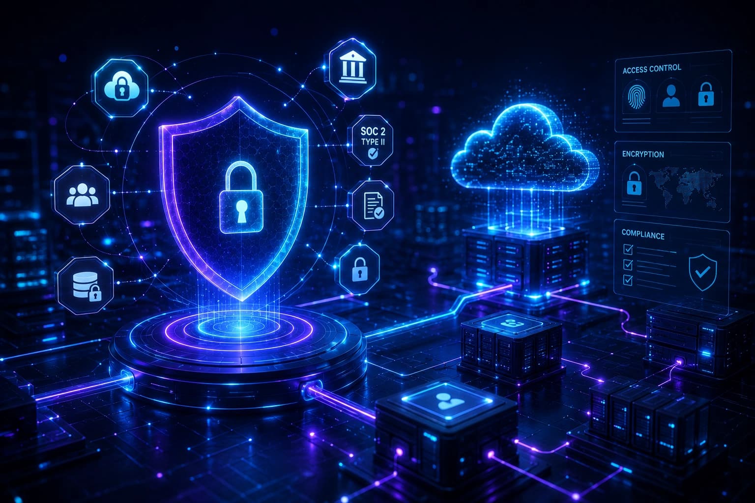 Enterprise security and compliance visual