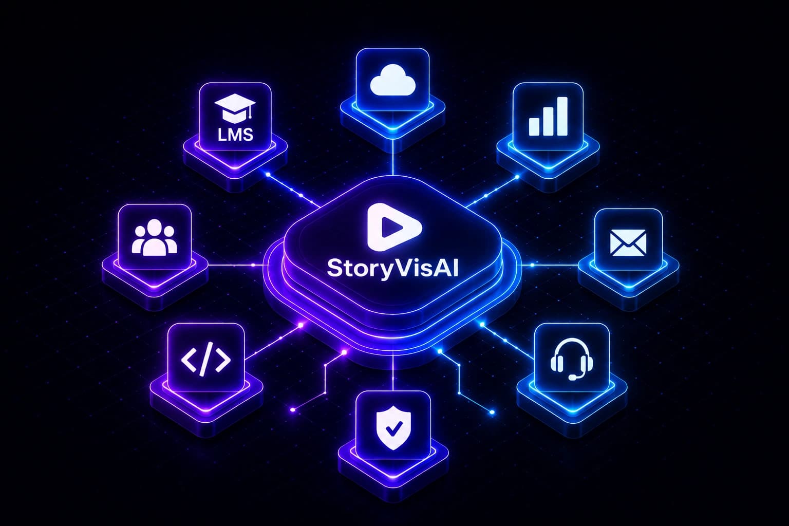 Enterprise integrations and connected systems visual
