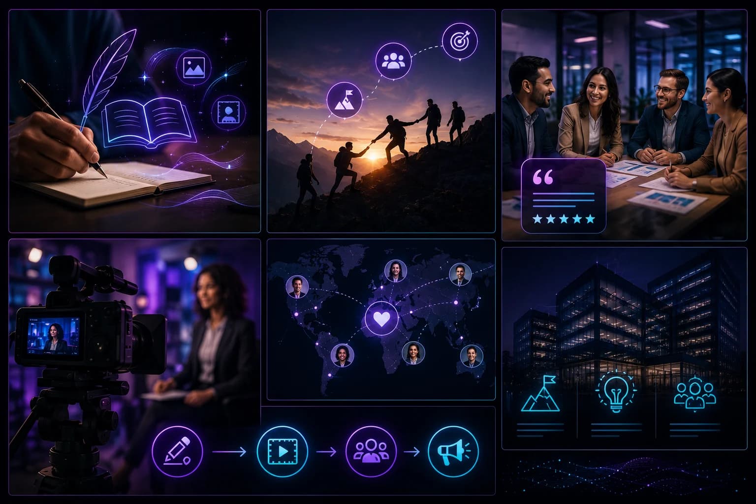 AI generated creative media production scene