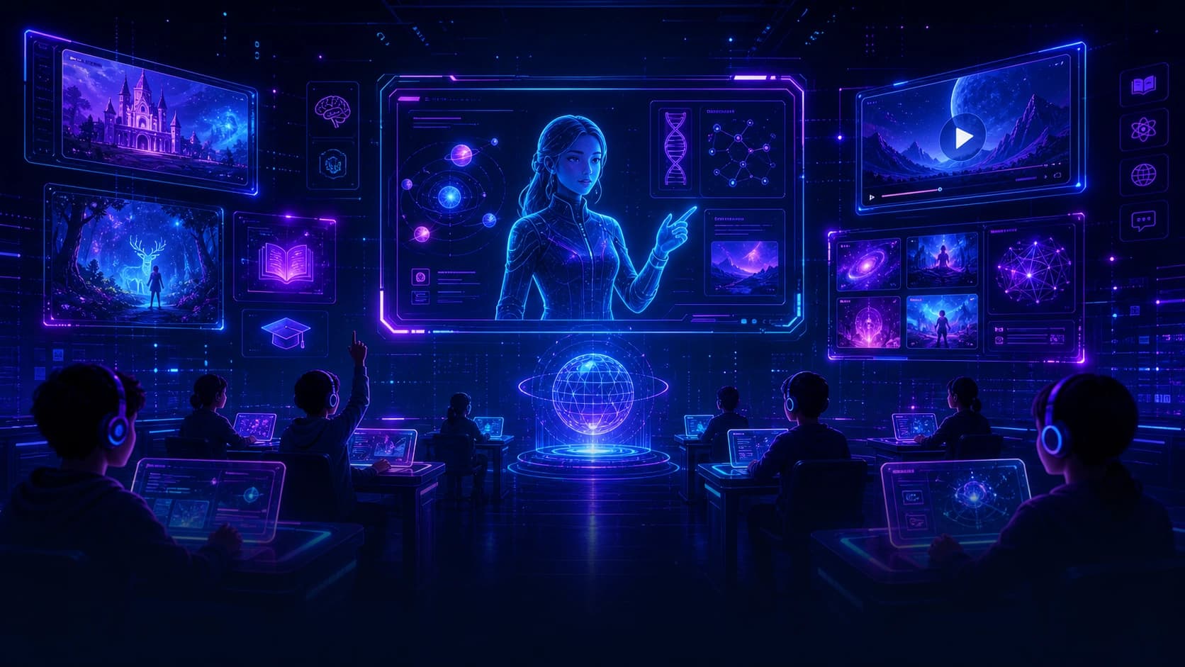 AI-powered enterprise learning and training environment